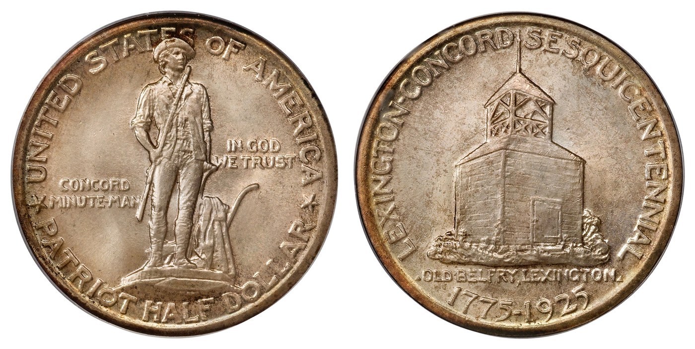 How to Identify the Lexington-Concord Sesquicentennial Half Dollar