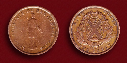 Lower Canada Bank Penny Token