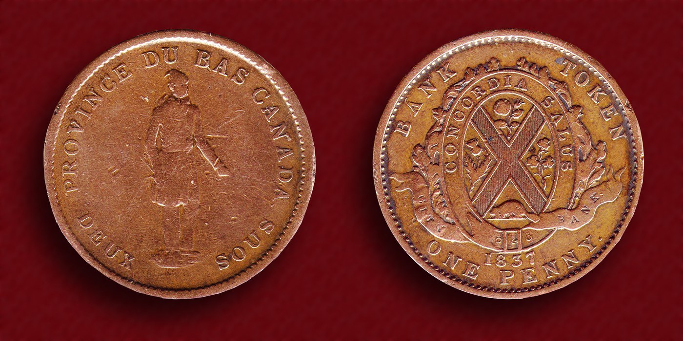 Lower Canada Bank Penny Token