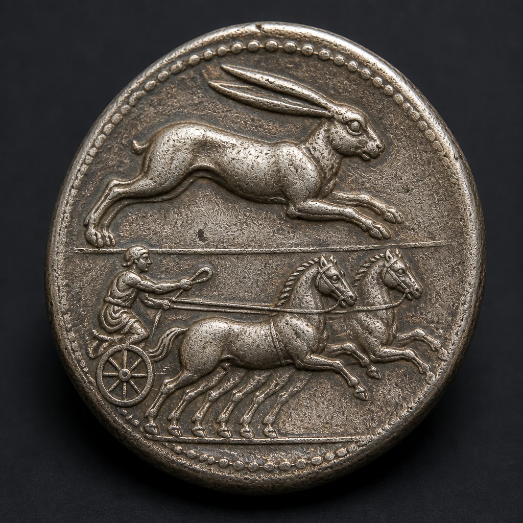 Messana Hare and Biga Tetradrachm