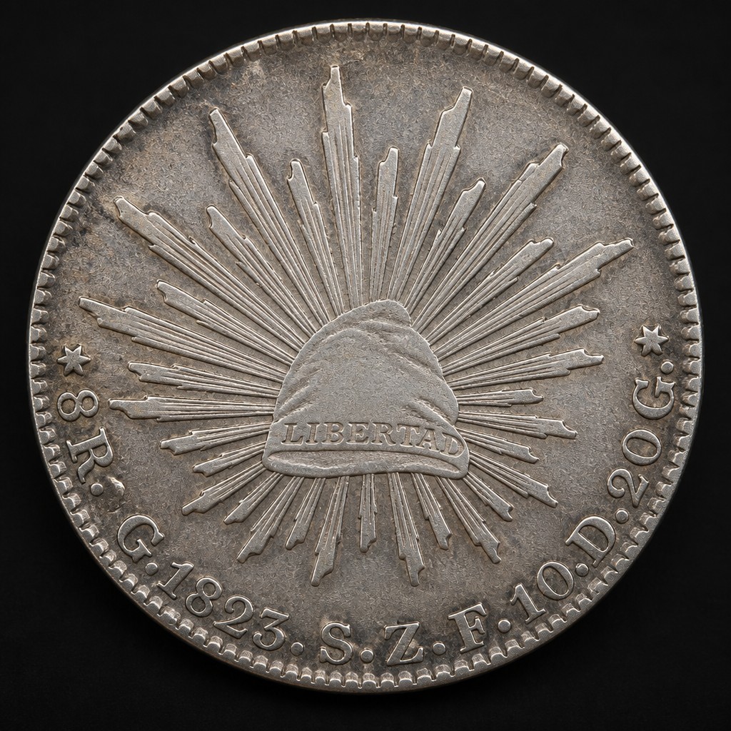 Mexican 8 Reales Cap and Rays