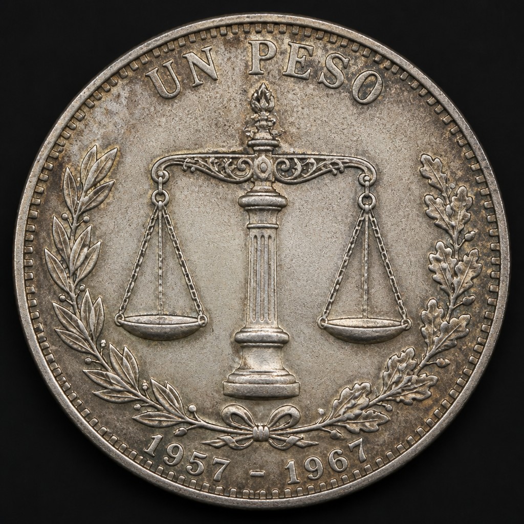 Mexican Balanza Silver Peso (1957-1967)