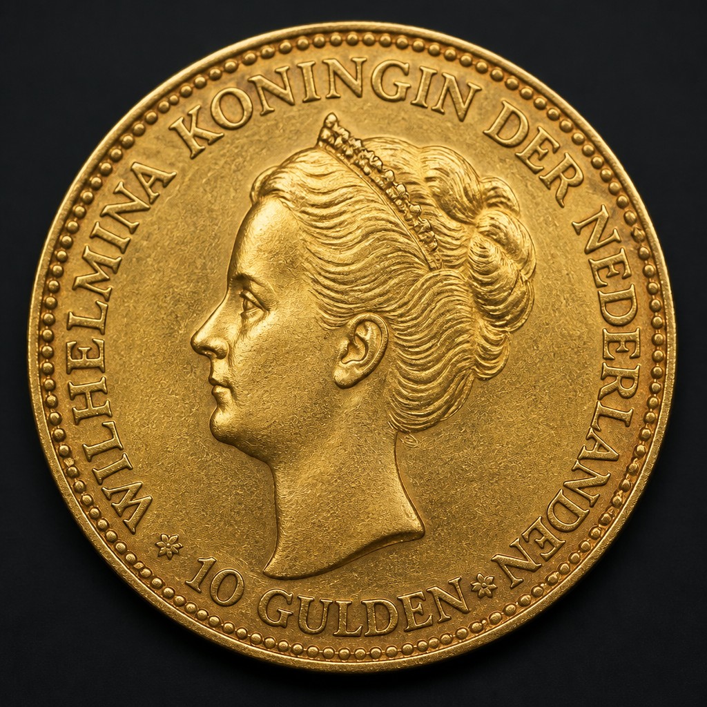 Netherlands 10 Gulden Gold (Wilhelmina)