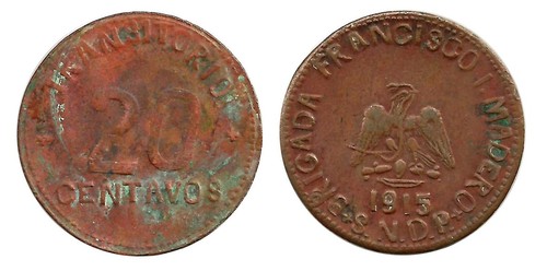 Puebla 20 Centavos
