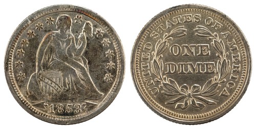 Seated Liberty Dime with Arrows