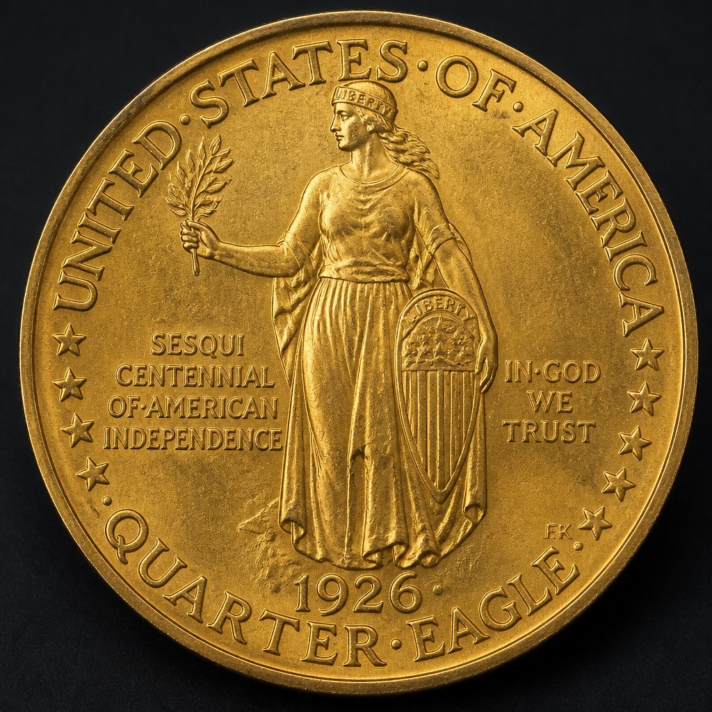 Sesquicentennial of American Independence Quarter Eagle