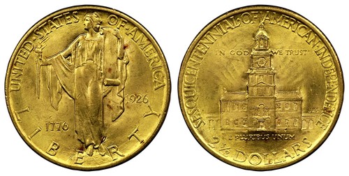 Sesquicentennial of American Independence Quarter Eagle