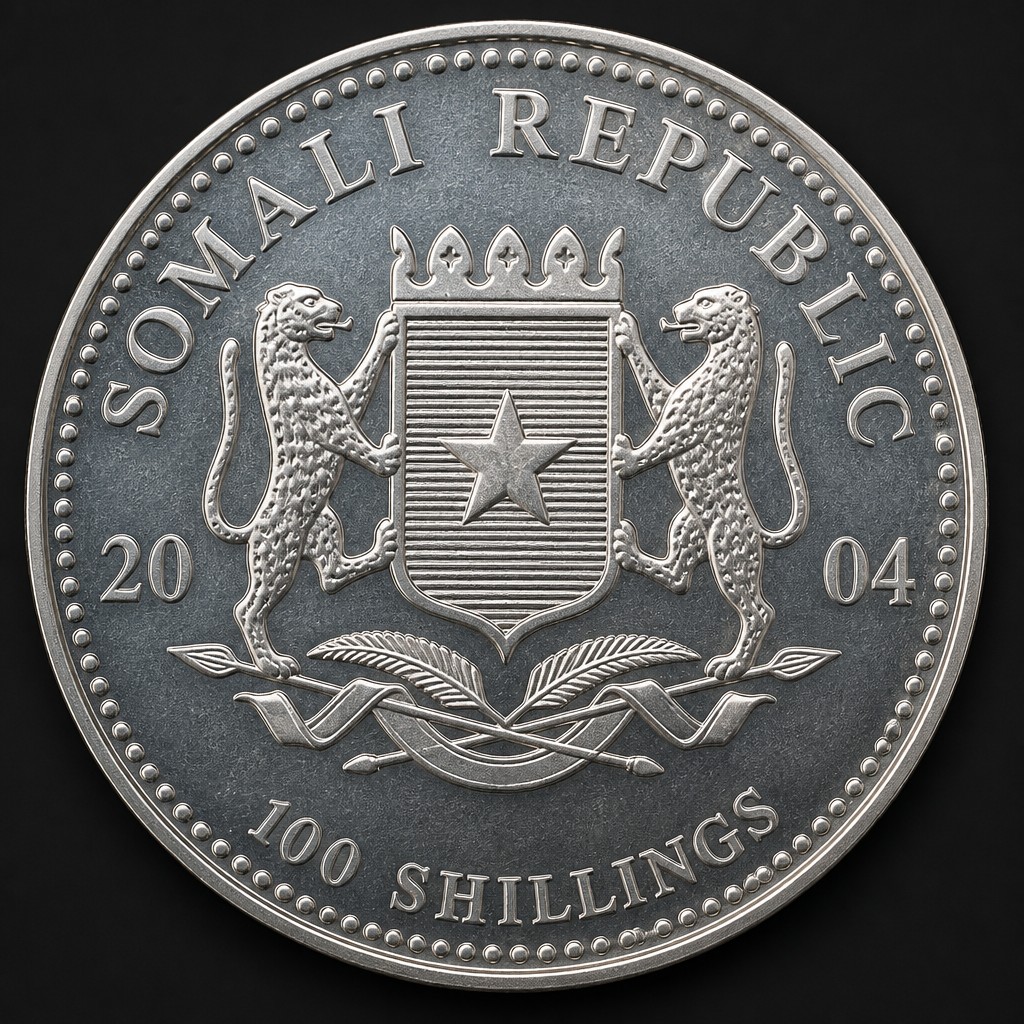 Somalia Elephant Silver Coin