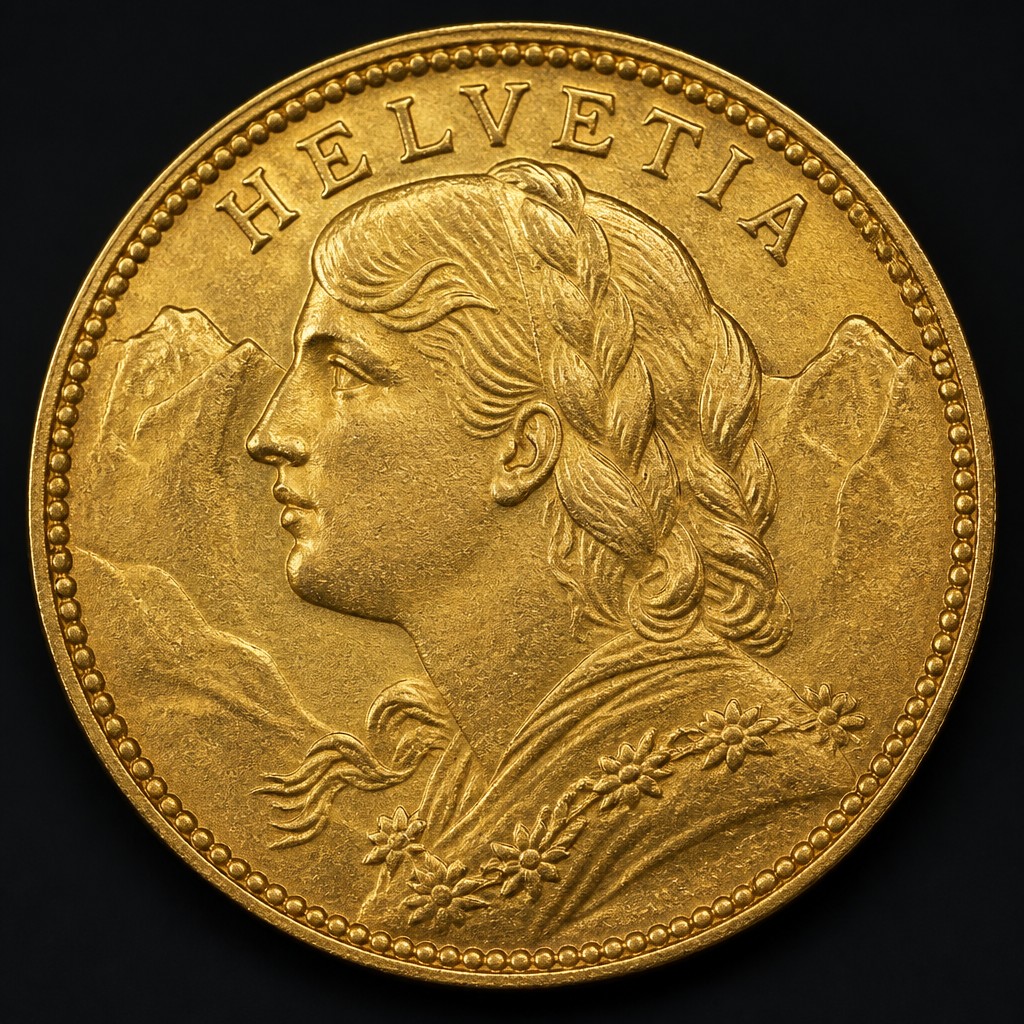 Swiss 10 Francs Gold Vreneli