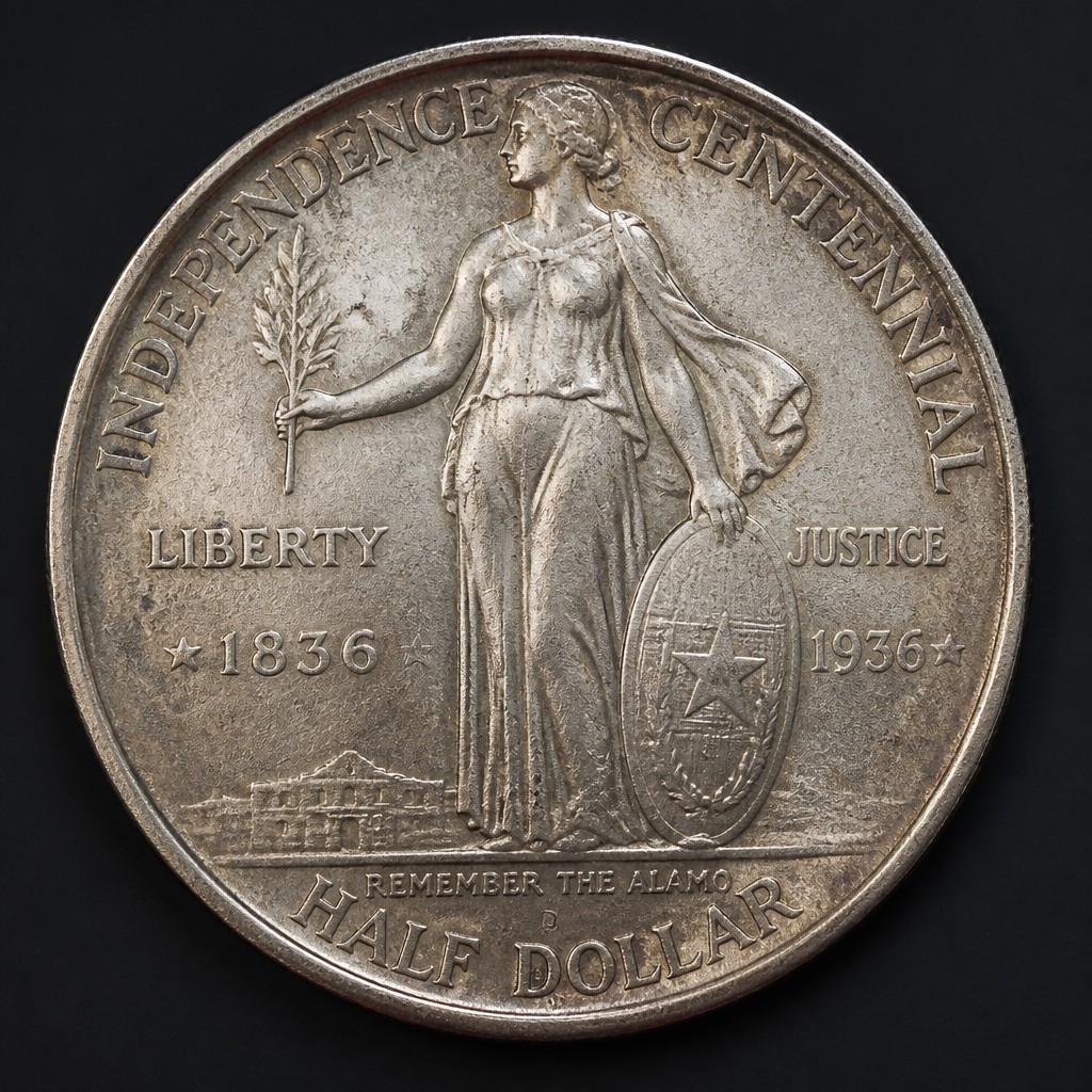 Texas Independence Centennial Half Dollar