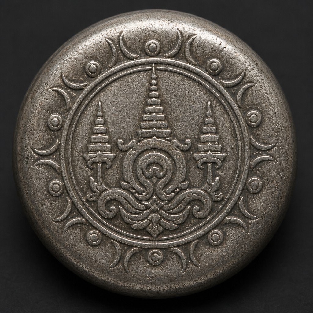 Thailand (Siam) Silver Baht 'Bullet Money' (Pod Duang)