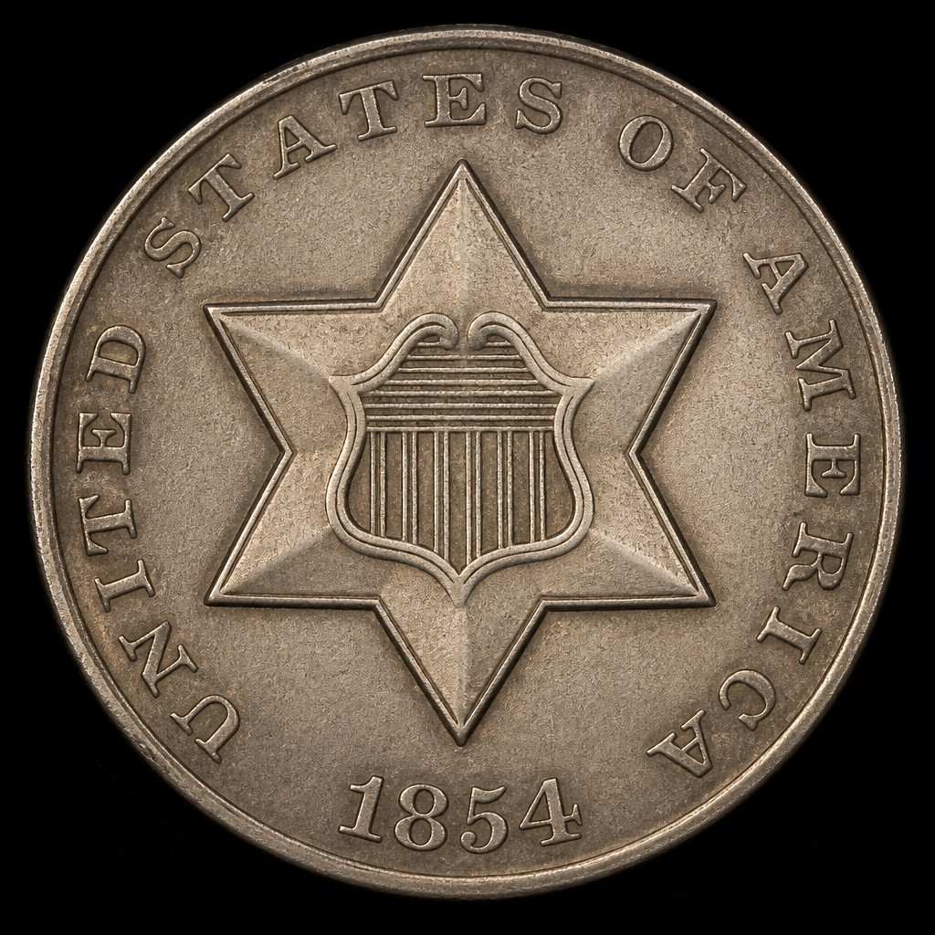 Type II Silver Three-Cent Piece