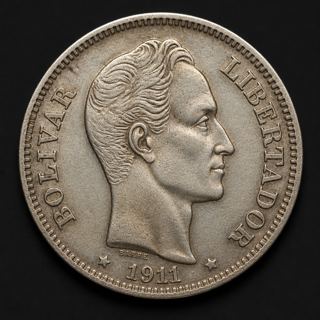 Venezuela 5 Bolivares 'Fuerte' Silver