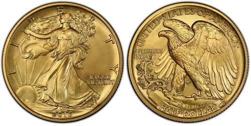 Walking Liberty Half Dollar Centennial Gold