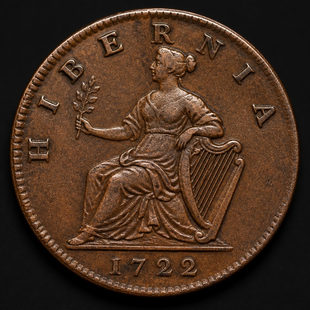 Wood's Hibernia Halfpenny