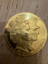 Queen Elizabeth II and Prince Philip Visit to Germany Medal