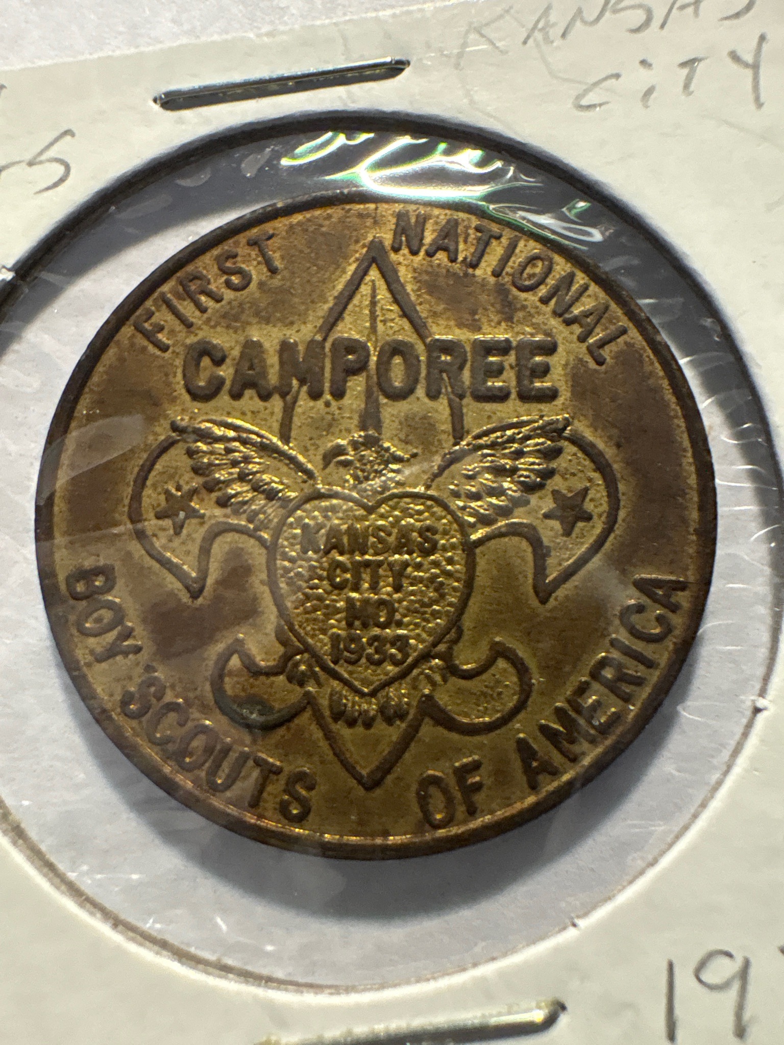 1933 Boy Scouts of America First National Camporee Token