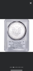 American Silver Eagle - T1 Emergency Issue