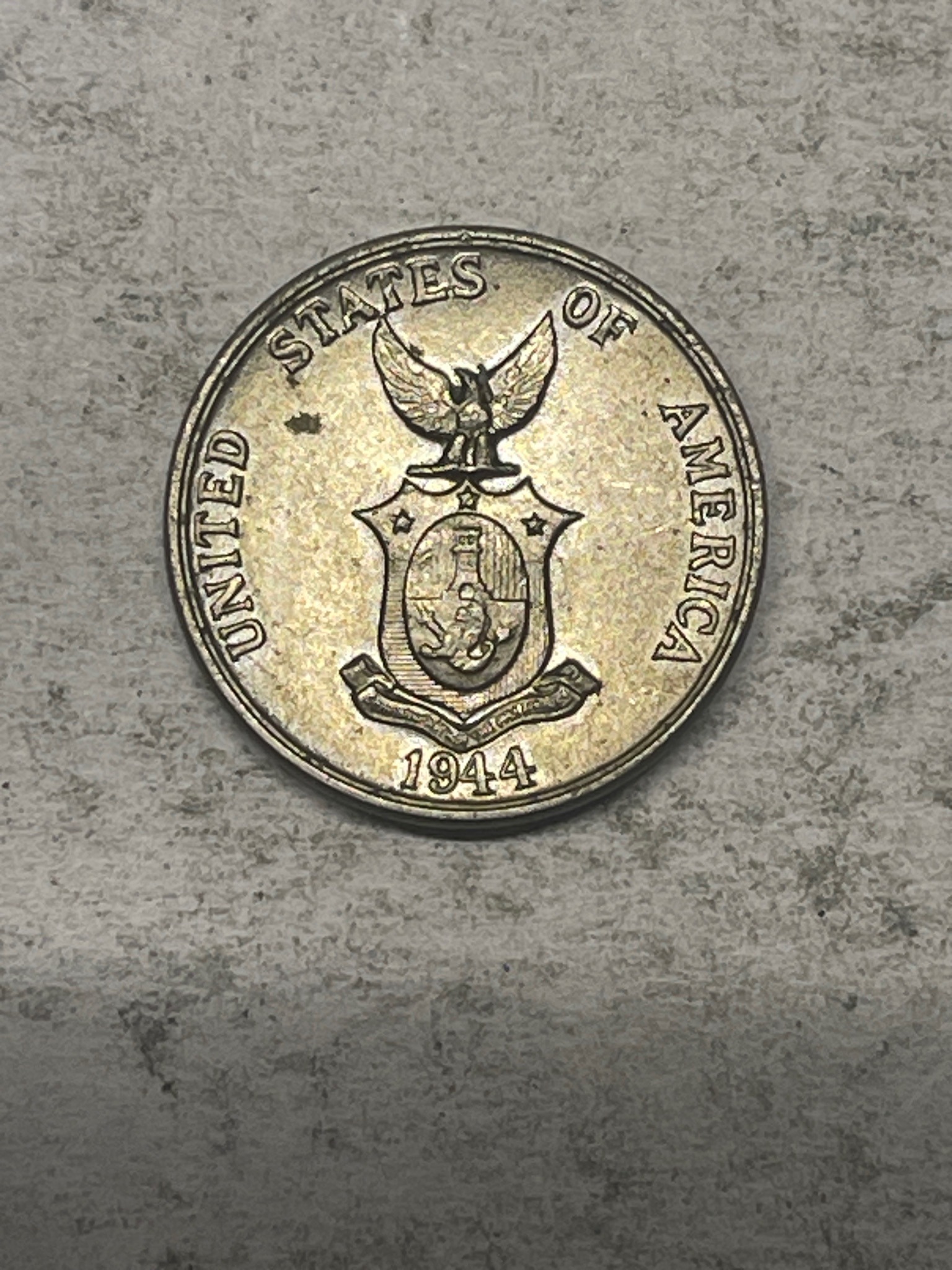 Five Centavos (US-Philippines) — obverse