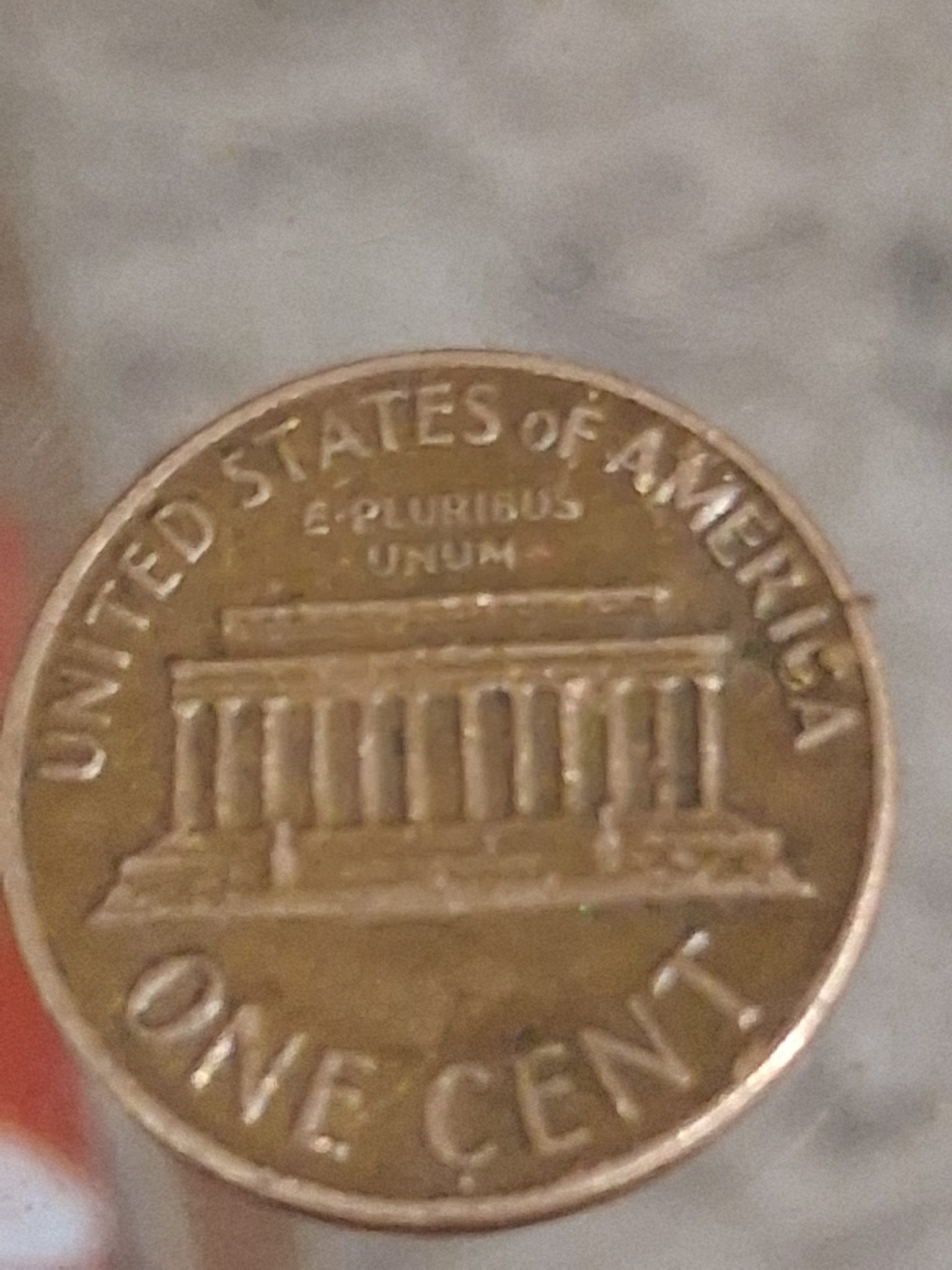 Lincoln Memorial Cent — reverse