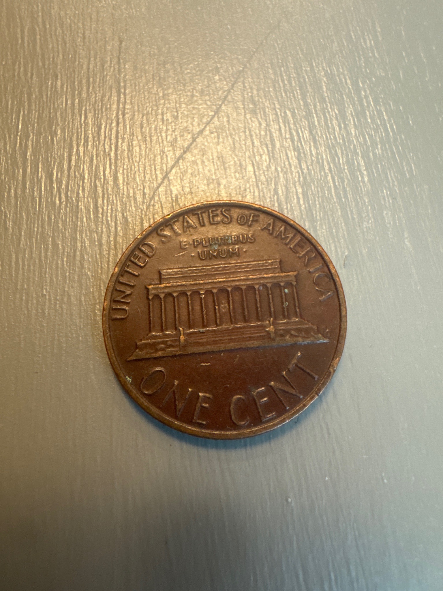 Lincoln Memorial Cent — reverse