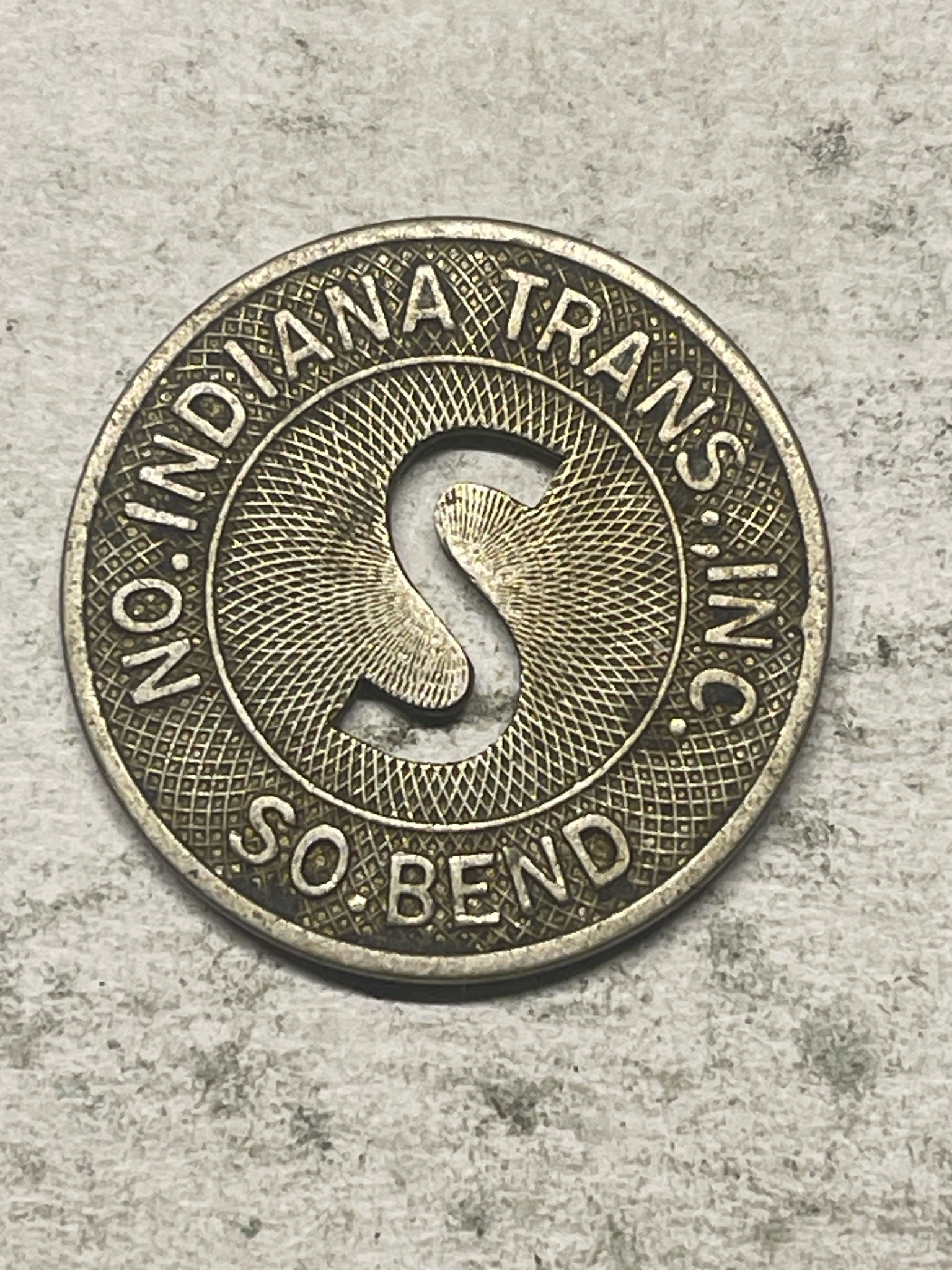 Northern Indiana Transit Inc. Transportation Token — reverse