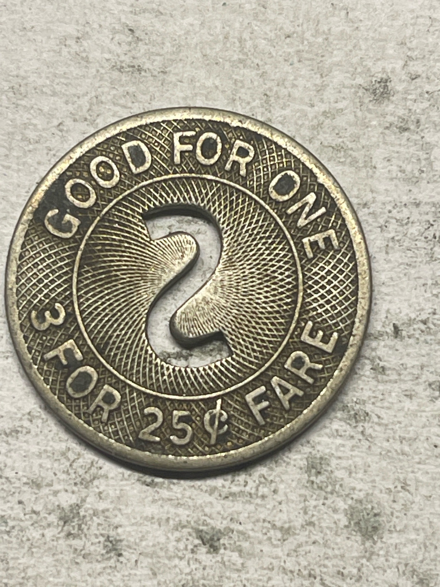 Northern Indiana Transit Inc. Transportation Token — obverse
