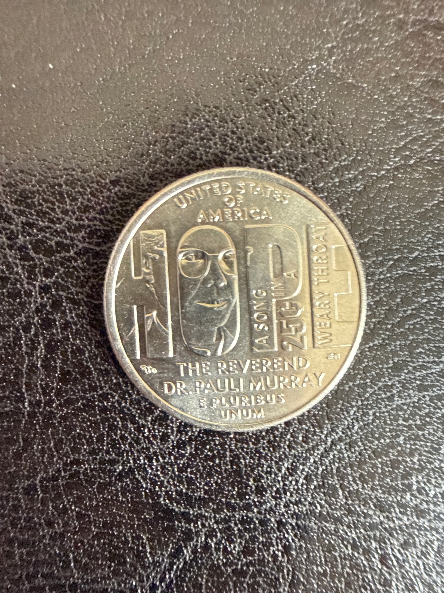 Reverend Dr. Pauli Murray Quarter (American Women Quarters Program) — obverse