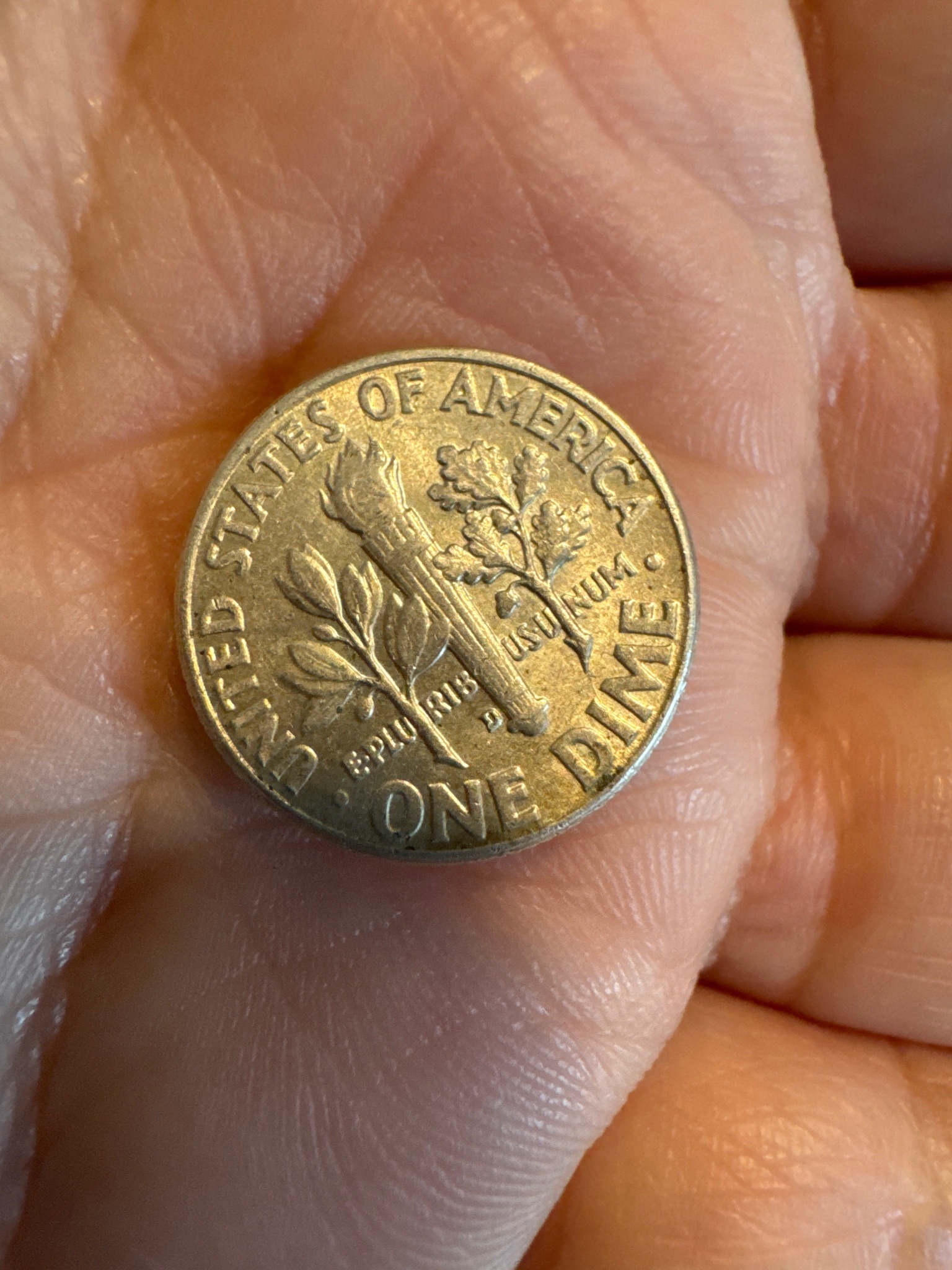 Roosevelt Dime — reverse